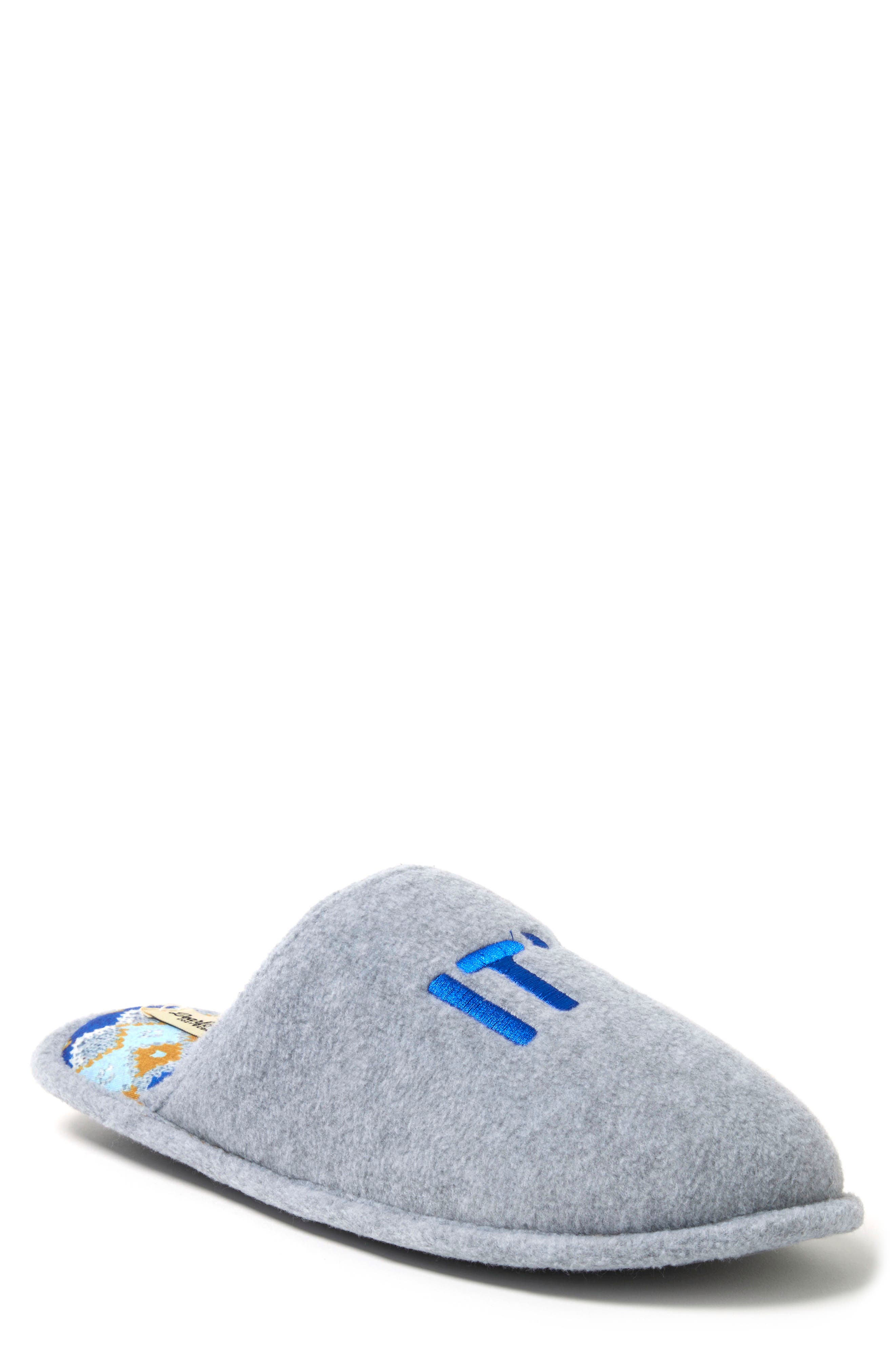 Holiday Scuff Slipper, Main, color, GREY