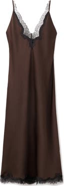 MANGO Satin Camisole Midi Dress