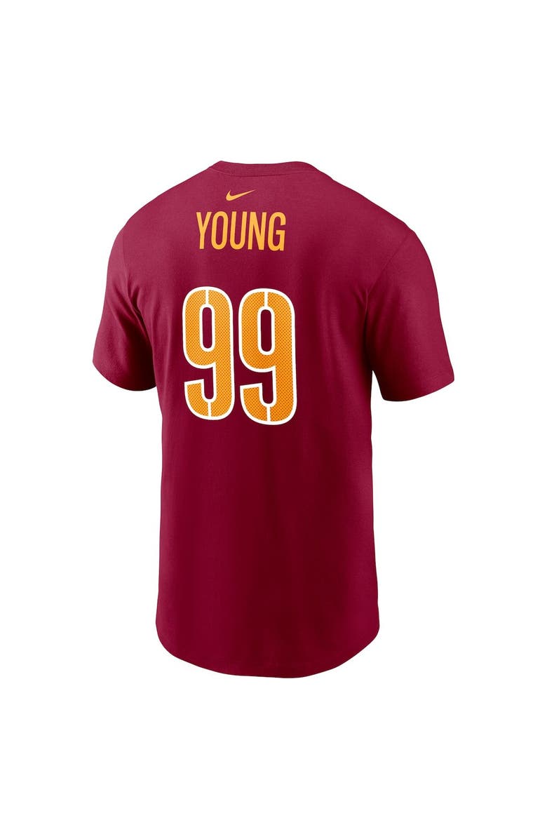 Nike Men's Nike Chase Young Burgundy Washington Commanders Player Name & Number T-Shirt, Alternate, color, Burgundy