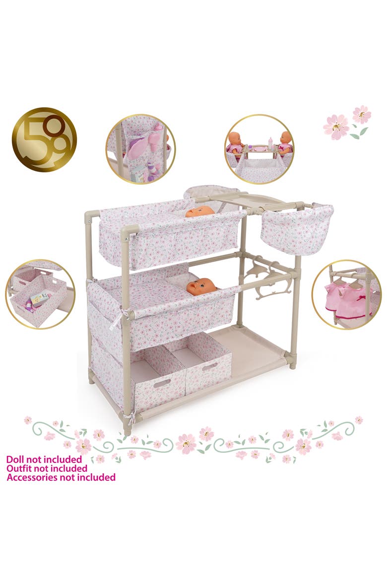 Little Flora Twin Doll Play Center, Alternate, color, Multicolored