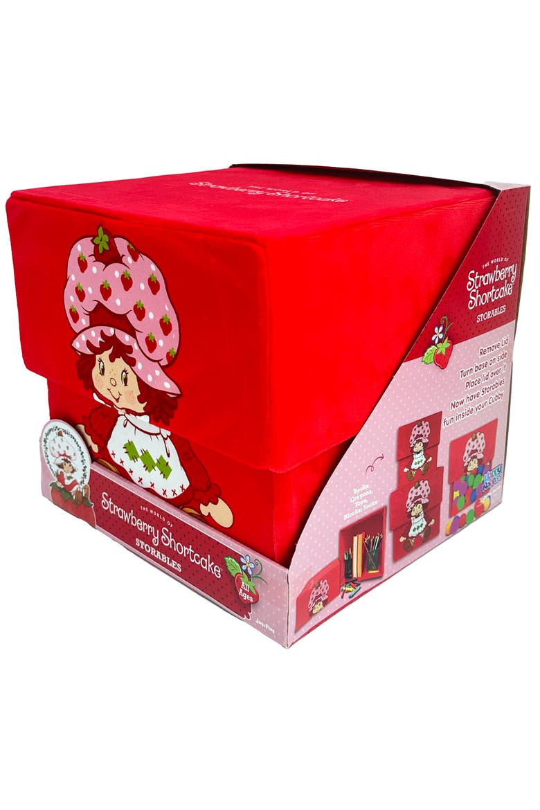 10 Inch Storage Box, Fabric Bin with Lid, Alternate, color, Red