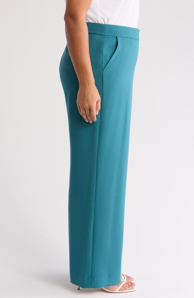 Tahari ASL Wide Leg Pants, Alternate, color, Eucalyptus