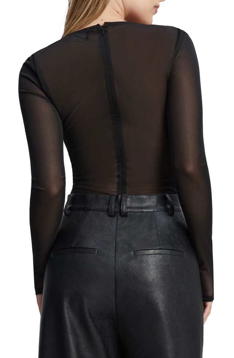 Bardot Carter Diamante Mesh Bodysuit, Alternate, color,