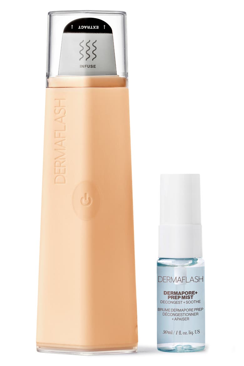 DERMAPORE+ Ultrasonic Pore Extractor + Skincare Infuser, Alternate, color, PEACH FUZZ