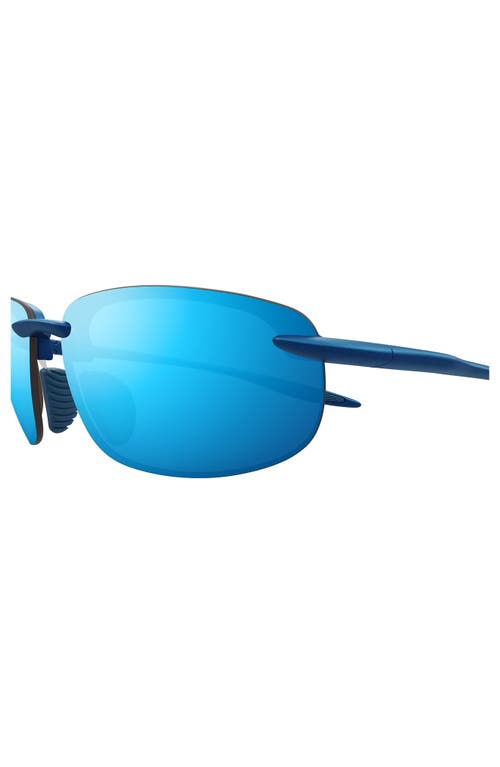 MAUI JIM MAUI JIM HOOKIPA 63MM POLARIZEDPLUS®2 RECTANGULAR SUNGLASSES