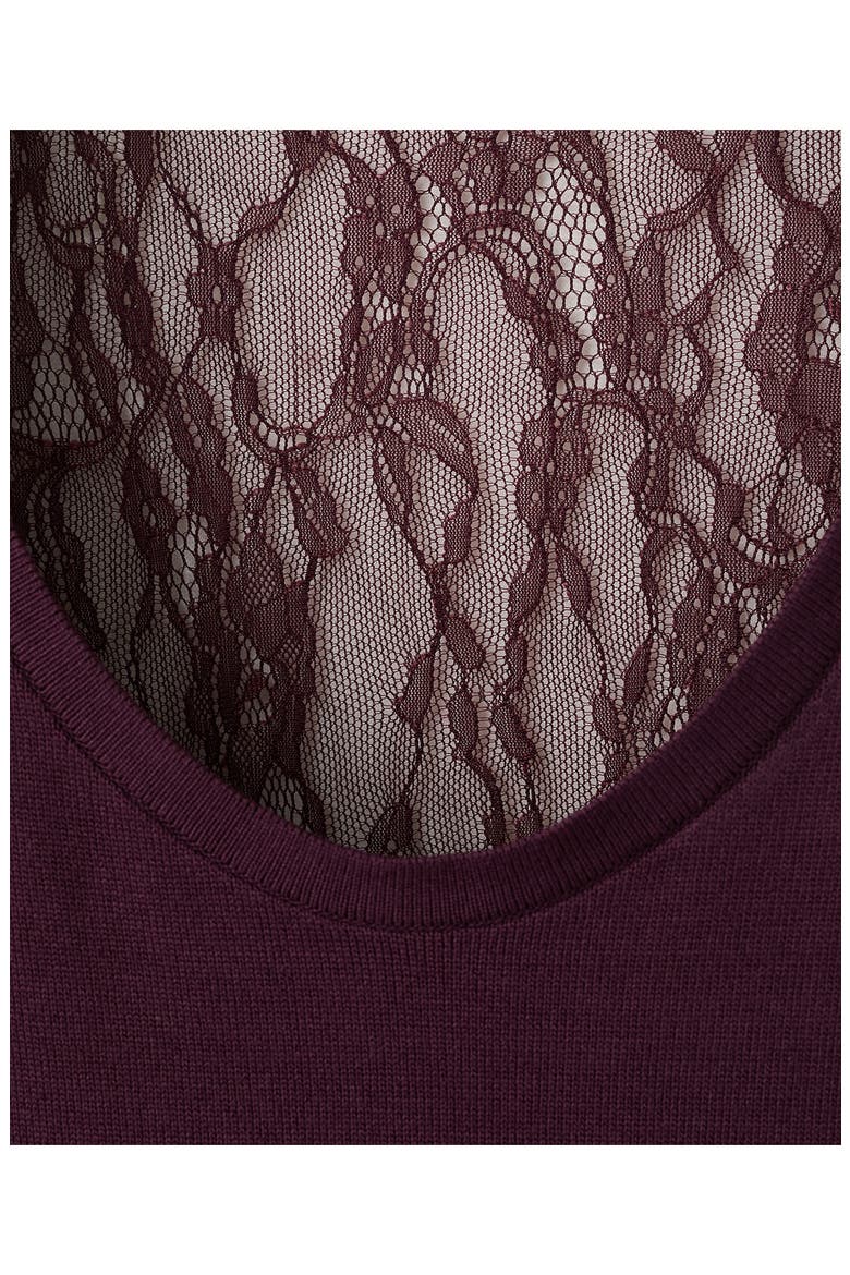 Lace Back Sweater Tank, Alternate, color, PURPLE