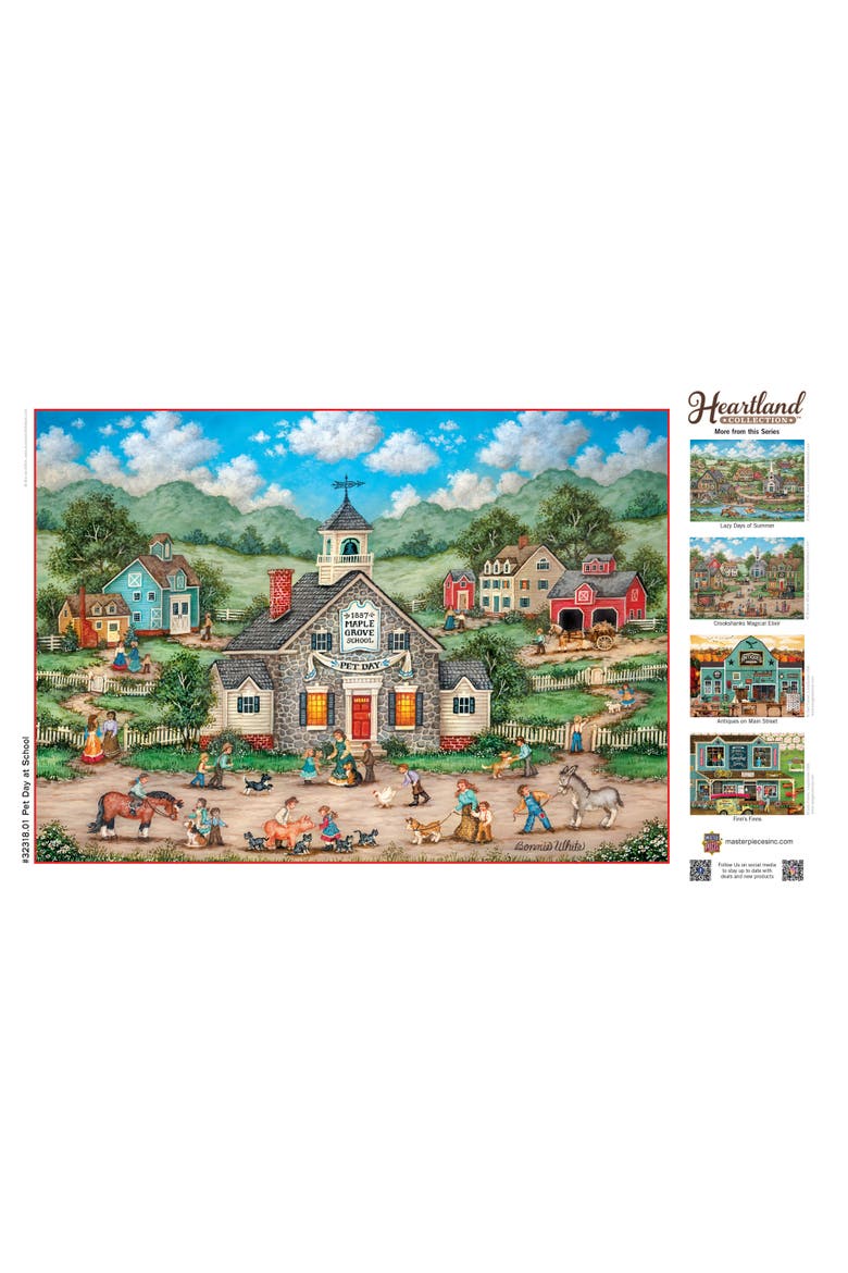 Pet Day at School 500 Piece Puzzle, Alternate, color, Multicolor