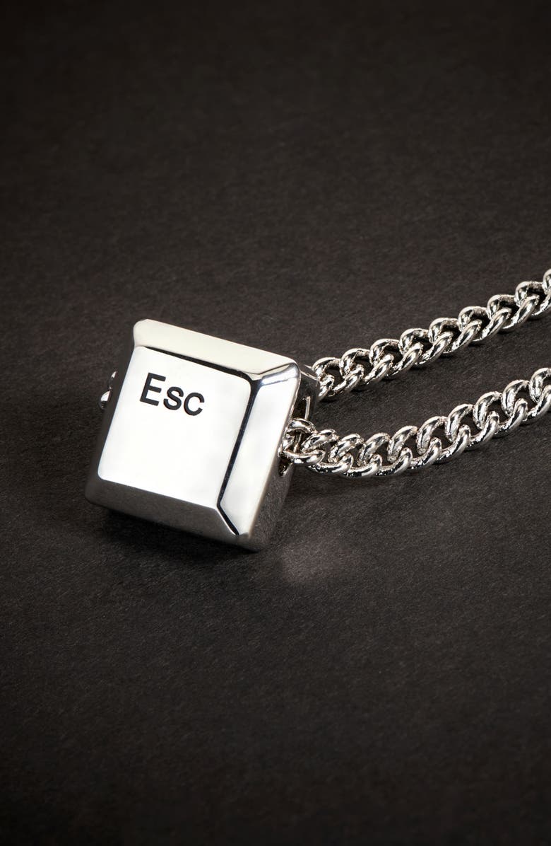 YOJ Esc Necklace In Silver, Alternate, color, Silver