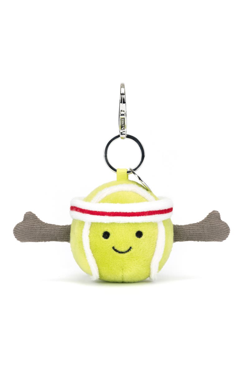 Amuseables Sports Tennis Bag Charm, Main, color, GREEN