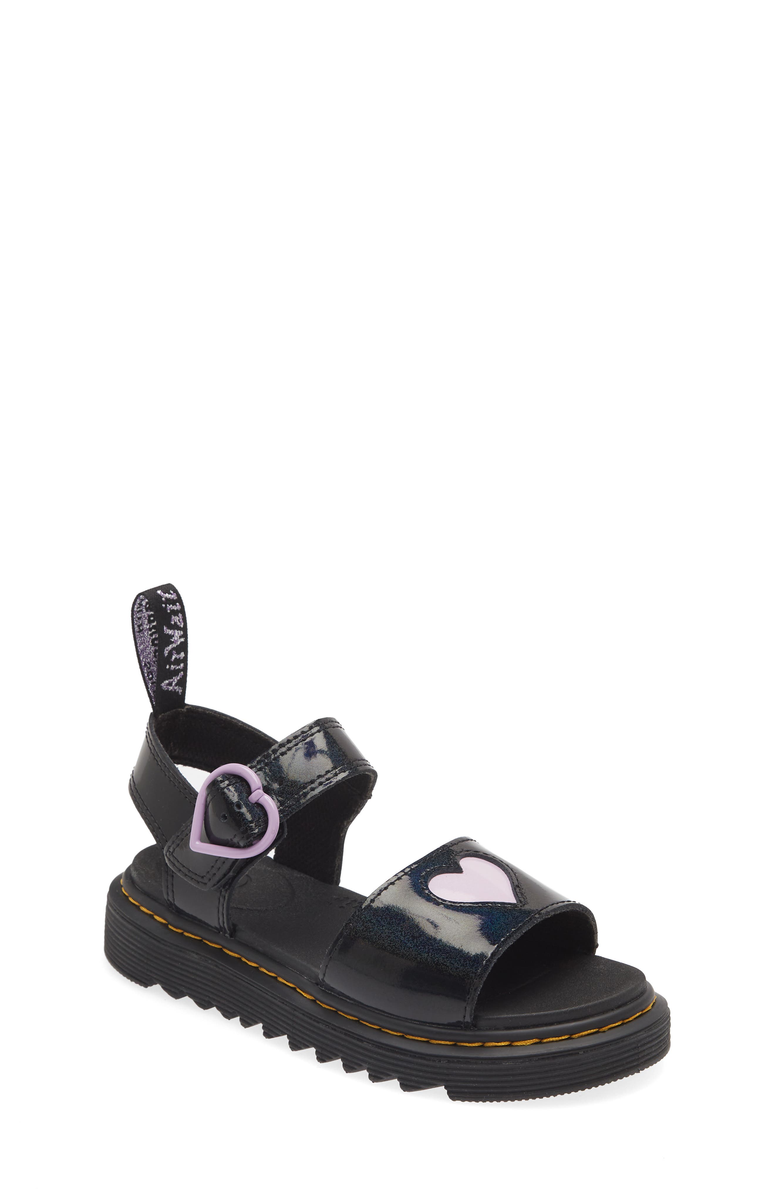 Dr. Martens Kids' Marlowe Heart Sandal, Main, color, 