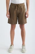 AllSaints Folgate Cotton & Linen Twill Shorts