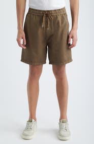 AllSaints Folgate Cotton & Linen Twill Shorts