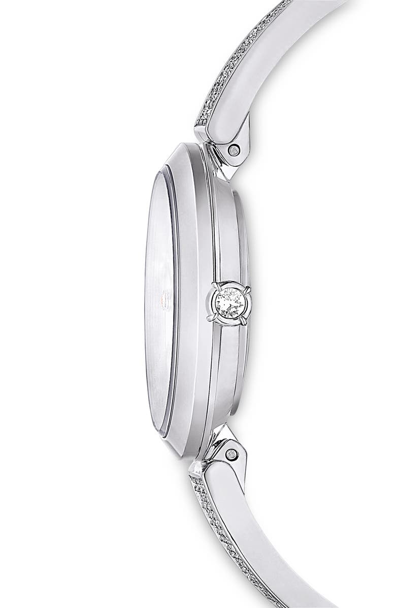 Swarovski Illumina Bracelet Watch, 27mm, Alternate, color, Silver