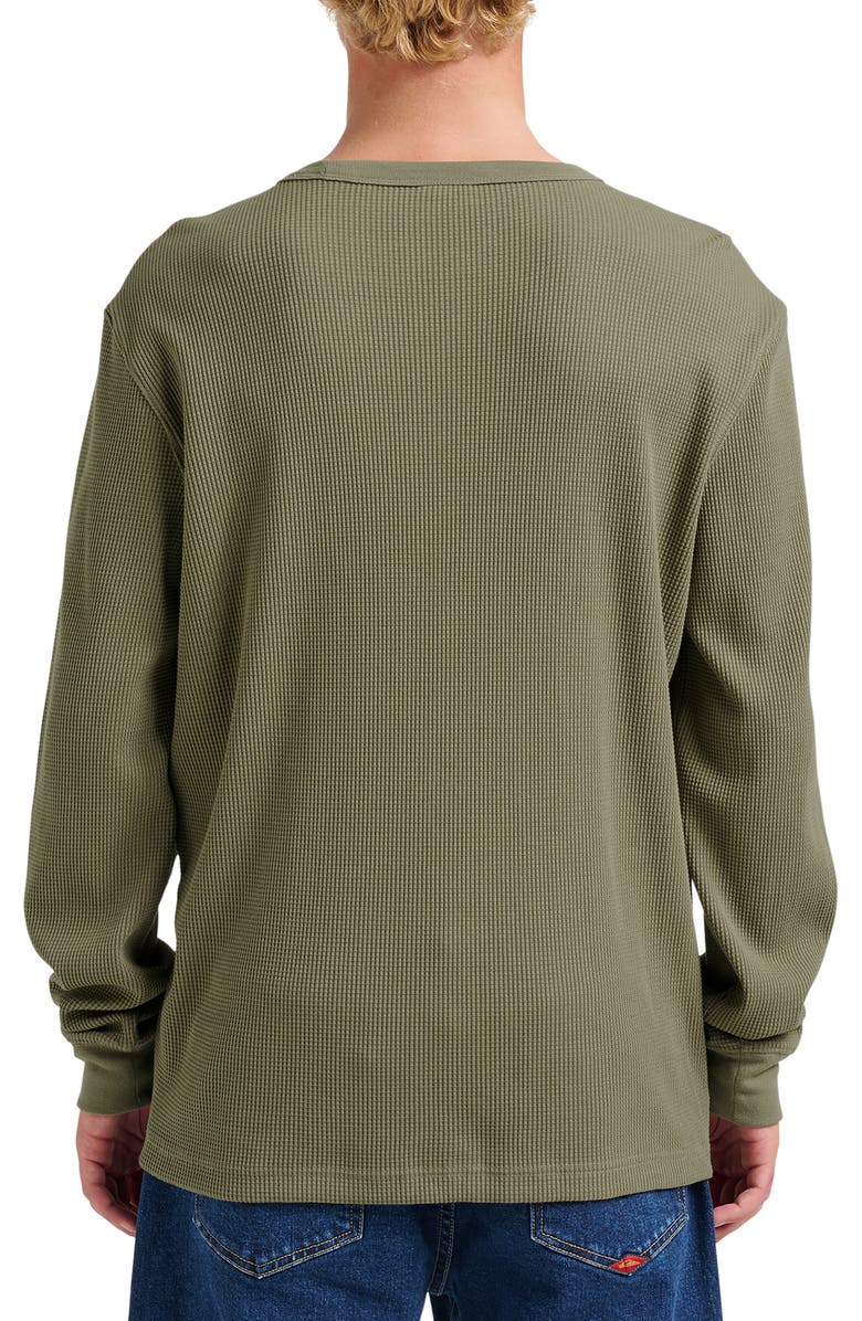 Quiksilver Nelson Long Sleeve Thermal Cotton Blend Pullover, Alternate, color, Fallen Rock