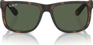 Ray-Ban Justin 55mm Polarized Square Sunglasses