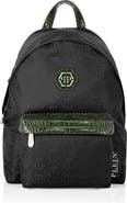 PLEIN SPORT Nylon Backpack Monogram Men