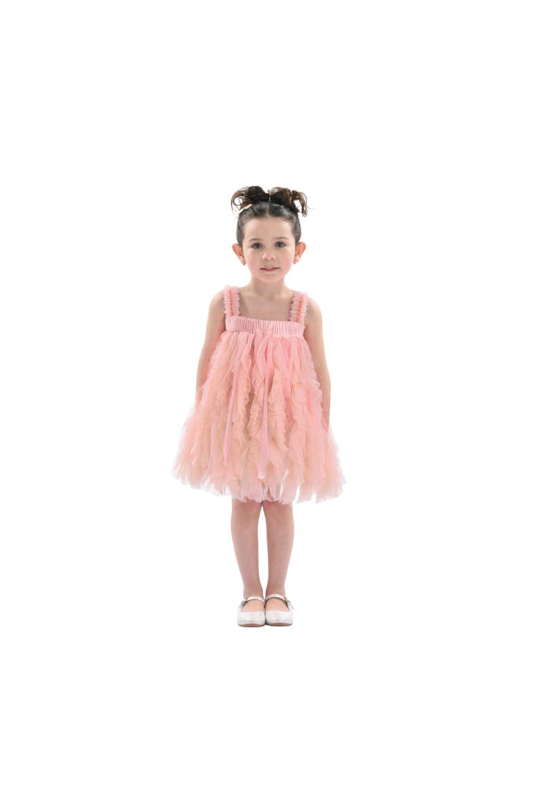 Sleeveless Ruffle Layered Dress, Alternate, color, Pink