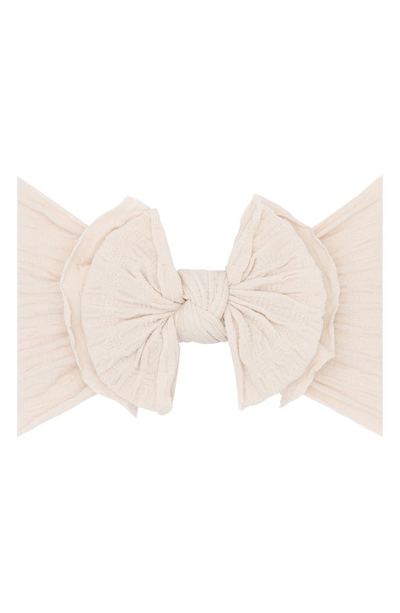 Baby Bling Waffle Knit Headband, Main, color, Biscuit