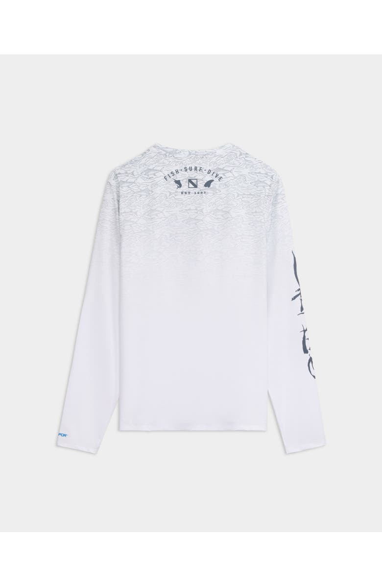 Salt Life Current and Catch Fade Perforated Tee, Alternate, color, Grey