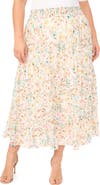 Vince Camuto Floral Tiered Skirt