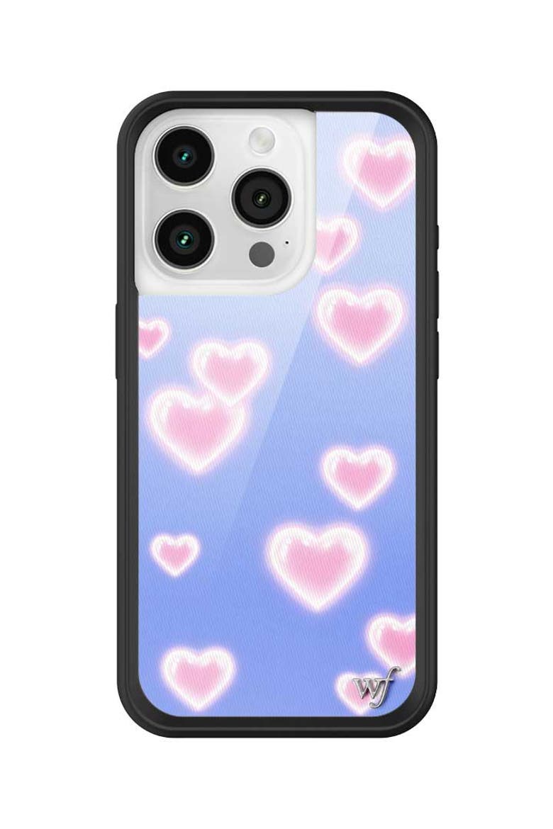 Dreamy Hearts iPhone Case, Alternate, color, Blue