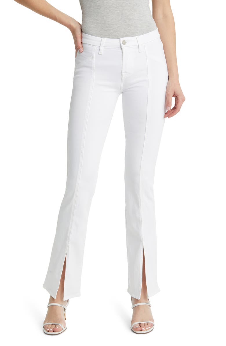 7 For All Mankind Kimmie Slim Illusion Seamed Split Hem Straight Leg Jeans, Main, color, 