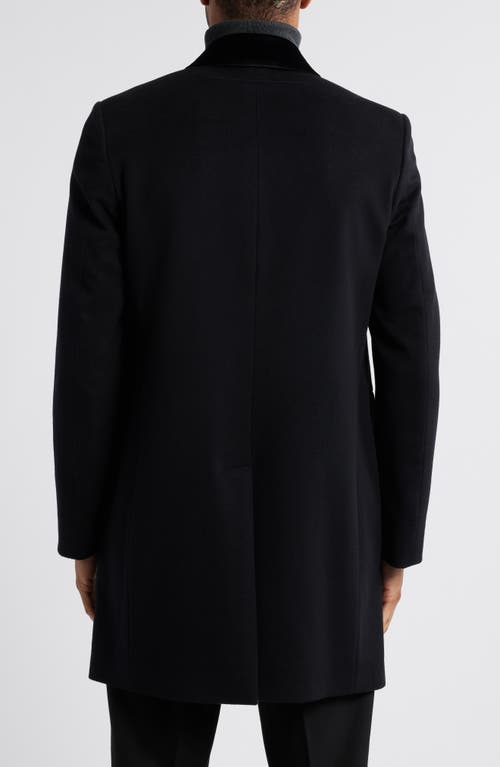 PAUL SMITH PAUL SMITH SINGLE BREASTED WOOL BLEND OVERCOAT 