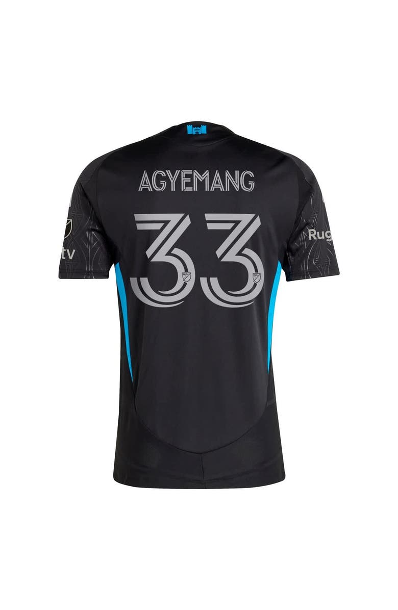 adidas Men's adidas Patrick Agyemang Black Charlotte FC 2025 Fortress Kit Authentic Player Jersey, Alternate, color, 