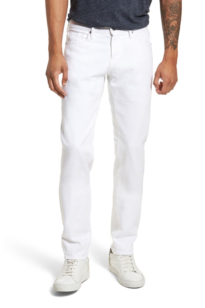 L'Homme Slim Fit Jeans, Main, color, BLANC