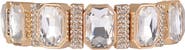 Laundry by Shelli Segal Square Crystal Stretch Bracelet