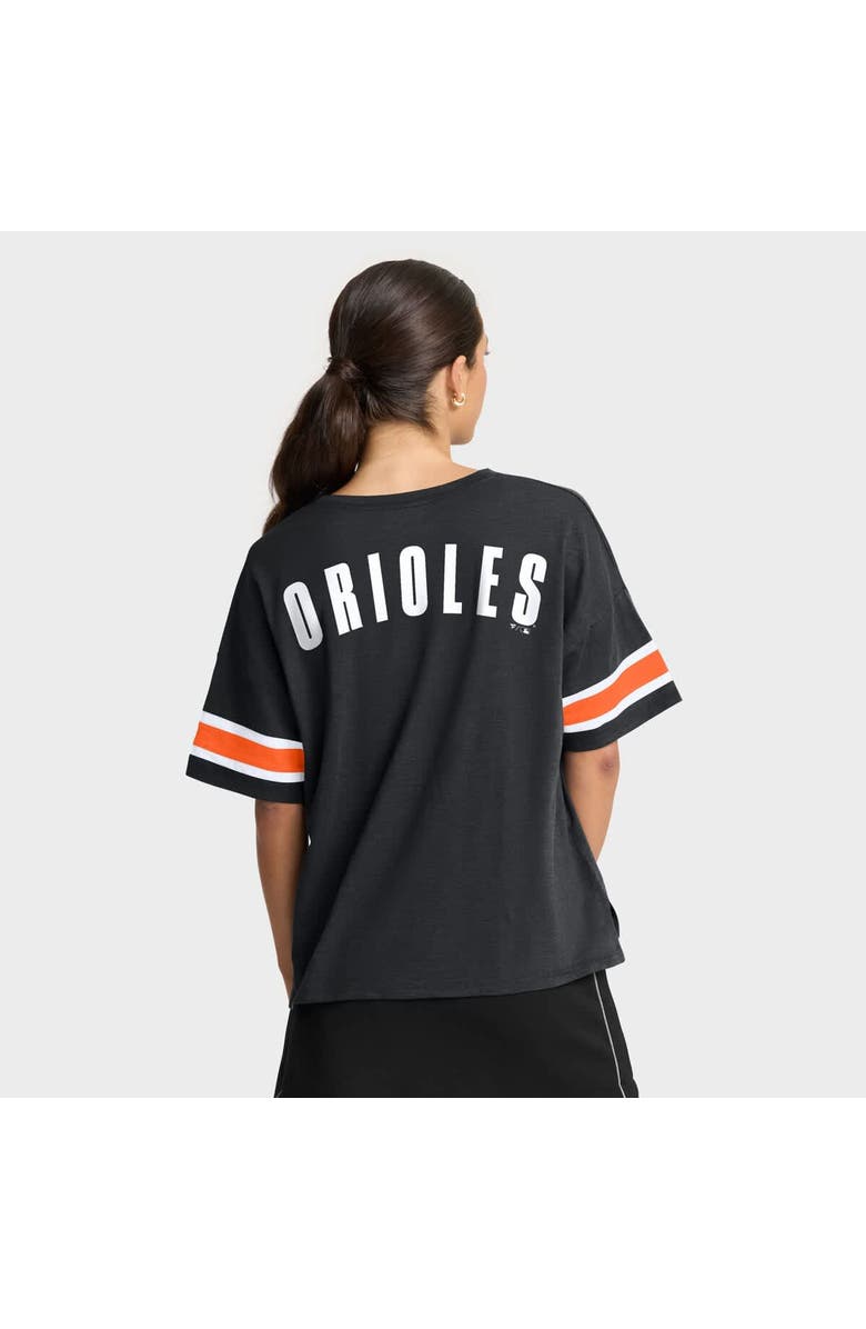 FANATICS Women's Fanatics Black Baltimore Orioles Curl Route T-Shirt, Alternate, color, Black