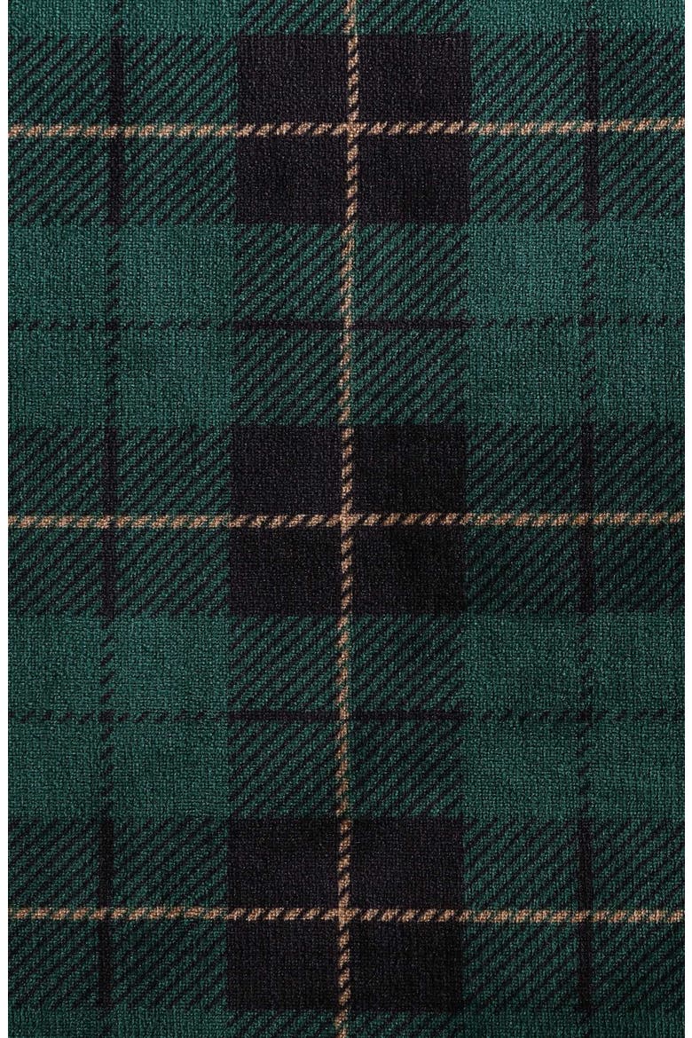 Trailhead Plaid Throw Blanket, Alternate, color, DARK GREEN