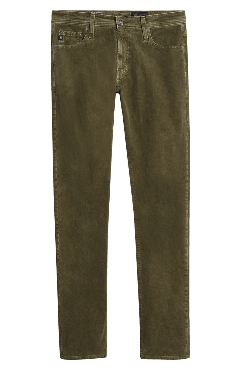 AG Tellis Slim Fit Corduroy Pants, Alternate, color, Sulfur Dried Cedar
