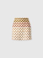 Missoni Viscose Lamé Mini Skirt With Lace Motif