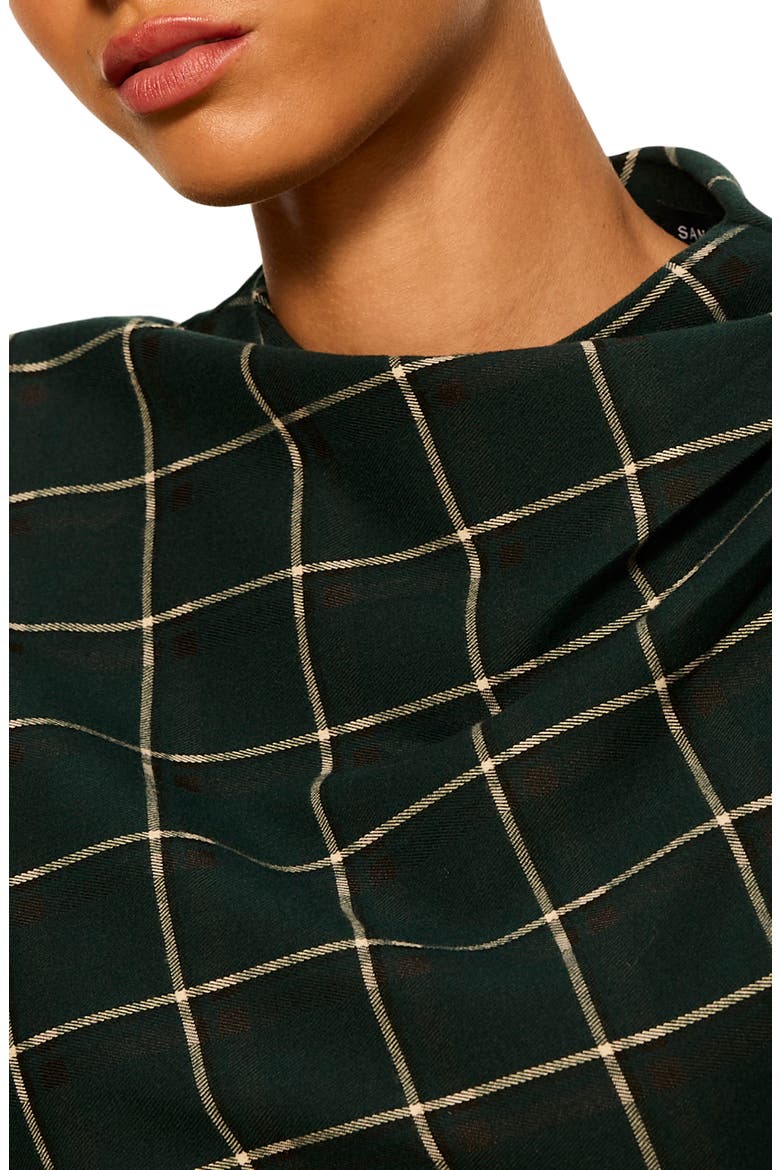 Autumn's Best Plaid Midi Dress, Alternate, color, FOREST GREEN PLAID