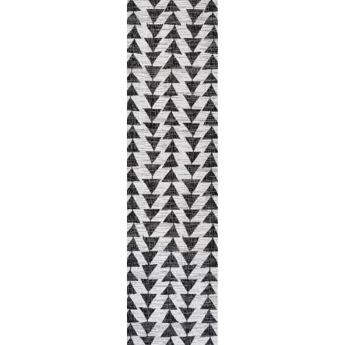 Jonathan Y Andratx Modern Geometric Indoor/outdoor Area Rug In Ivory/black