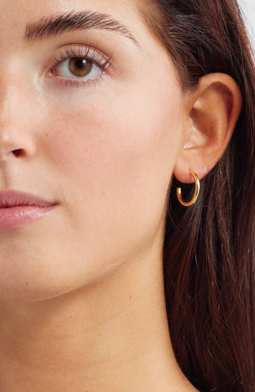 Nordstrom Demi Fine Set Of 3 Skinny Hoop Earrings In 14k Gold Plated