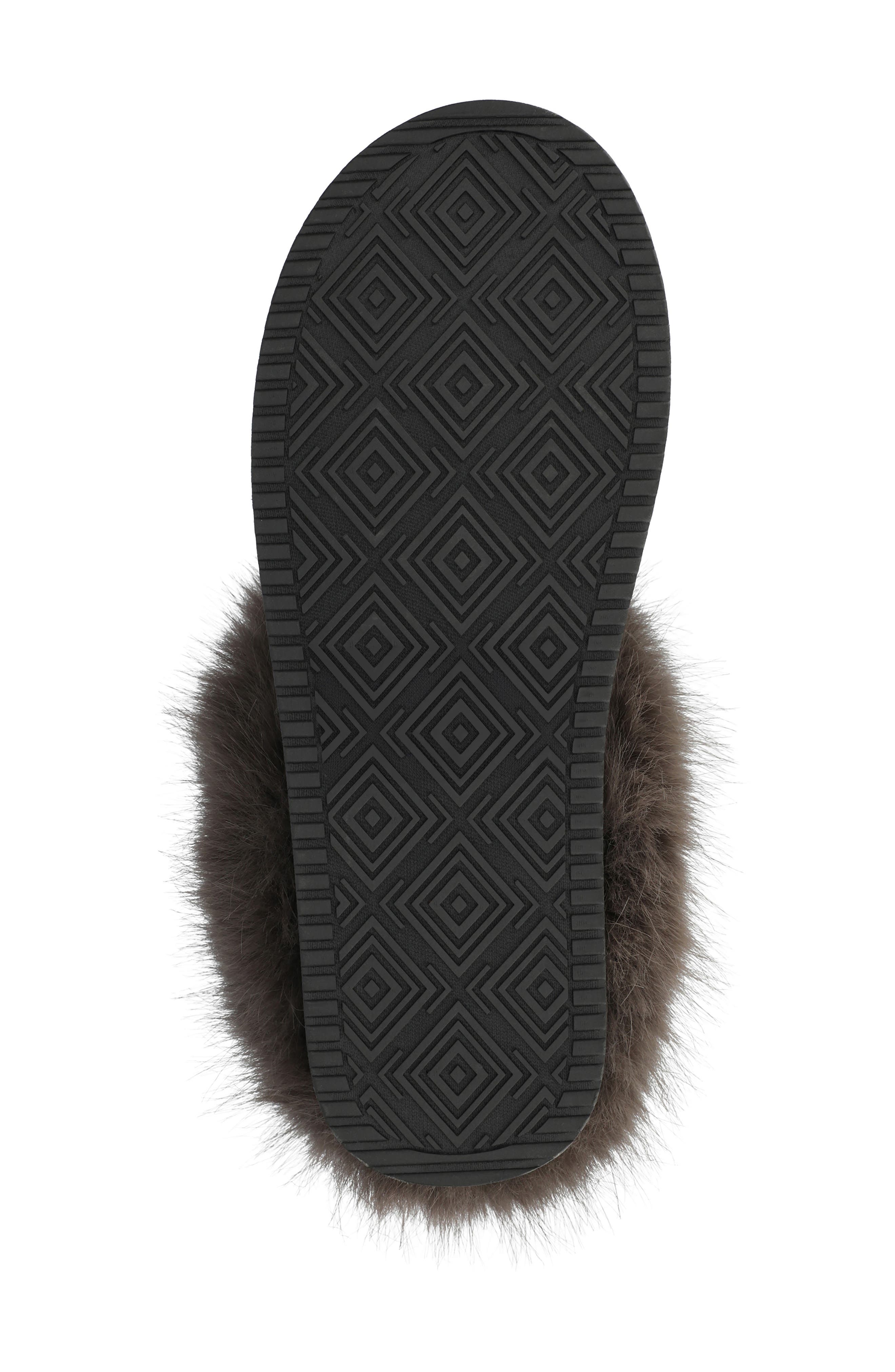 Journee Collection Taran Faux Shearling Lined Slipper, Alternate, color, Black