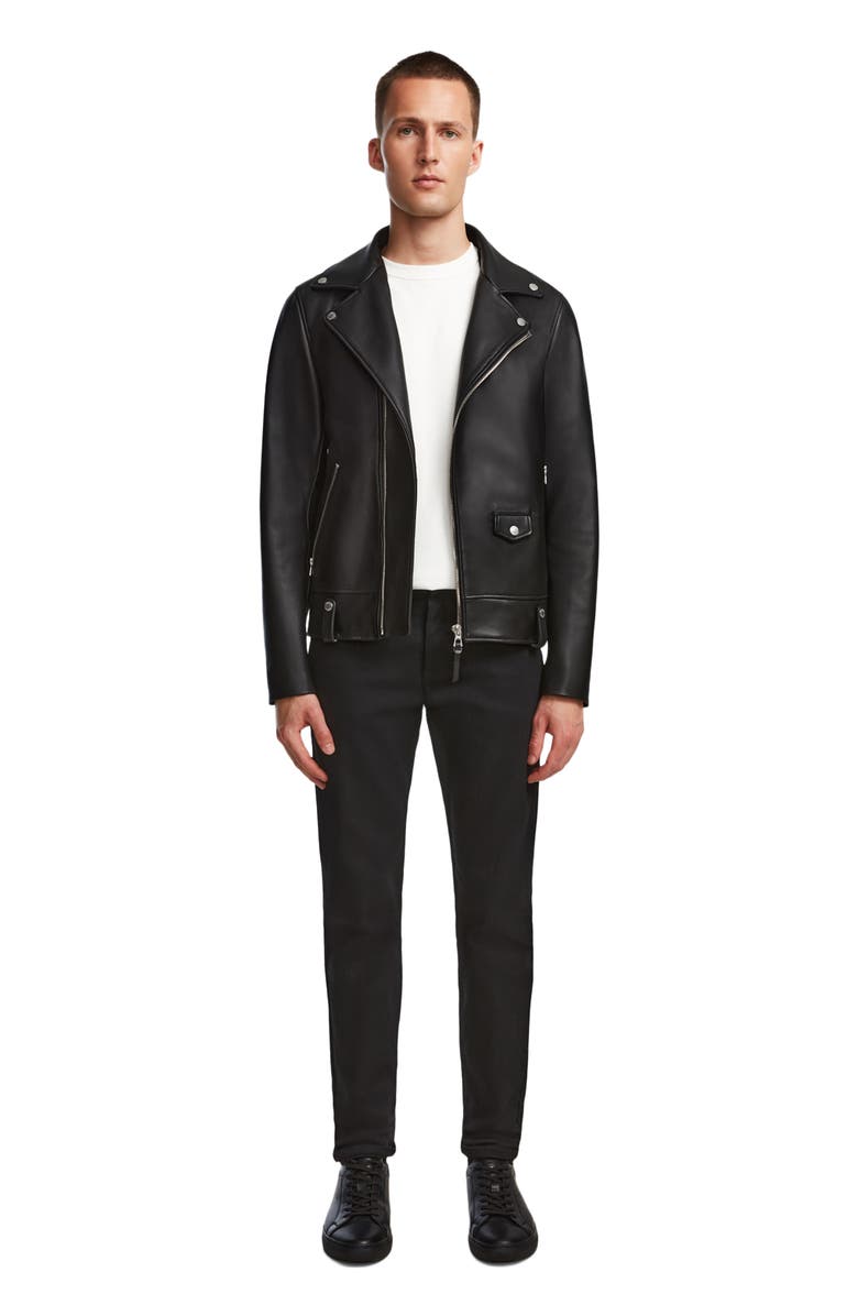 Rudsak MANUS MEN'S LEATHER MOTO JACKET, Alternate, color, 