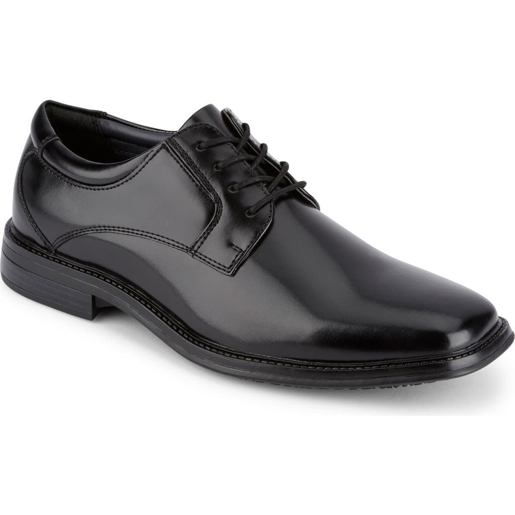 Dockers Mens Irving Slip Resistant Work Dress Oxford Shoe In Black