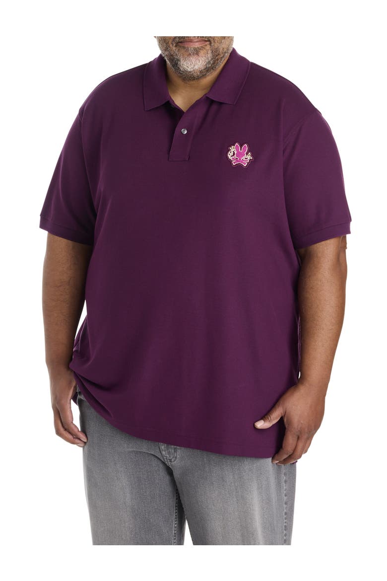 Big & Tall Auguste Polo Shirt, Main, color, POTENT PURPLE