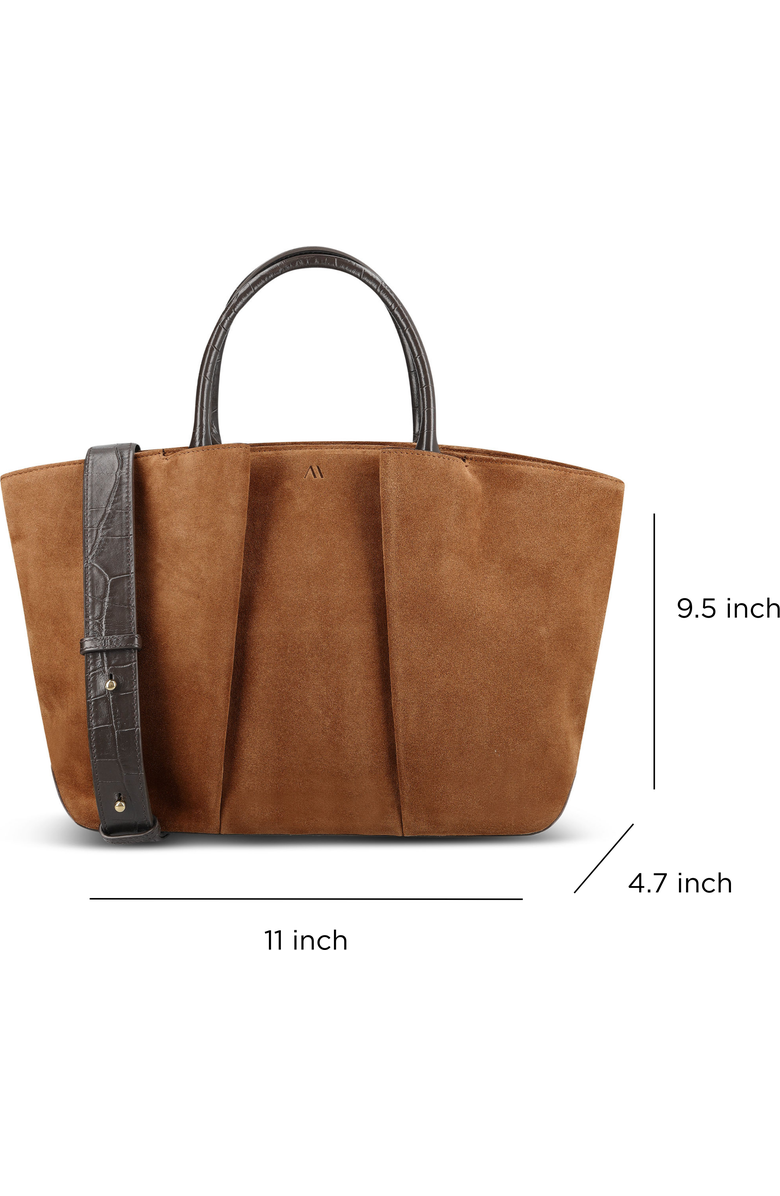 KAAI Mini Horizon Cross Body Bag, Alternate, color, Cognac