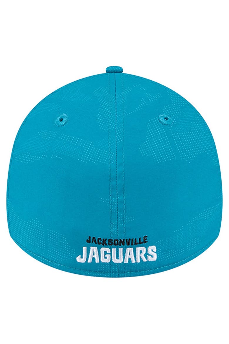 Men's New Era  Teal Jacksonville Jaguars Tonal Camo 39THIRTY Stretch Fit Hat, Alternate, color, Teal
