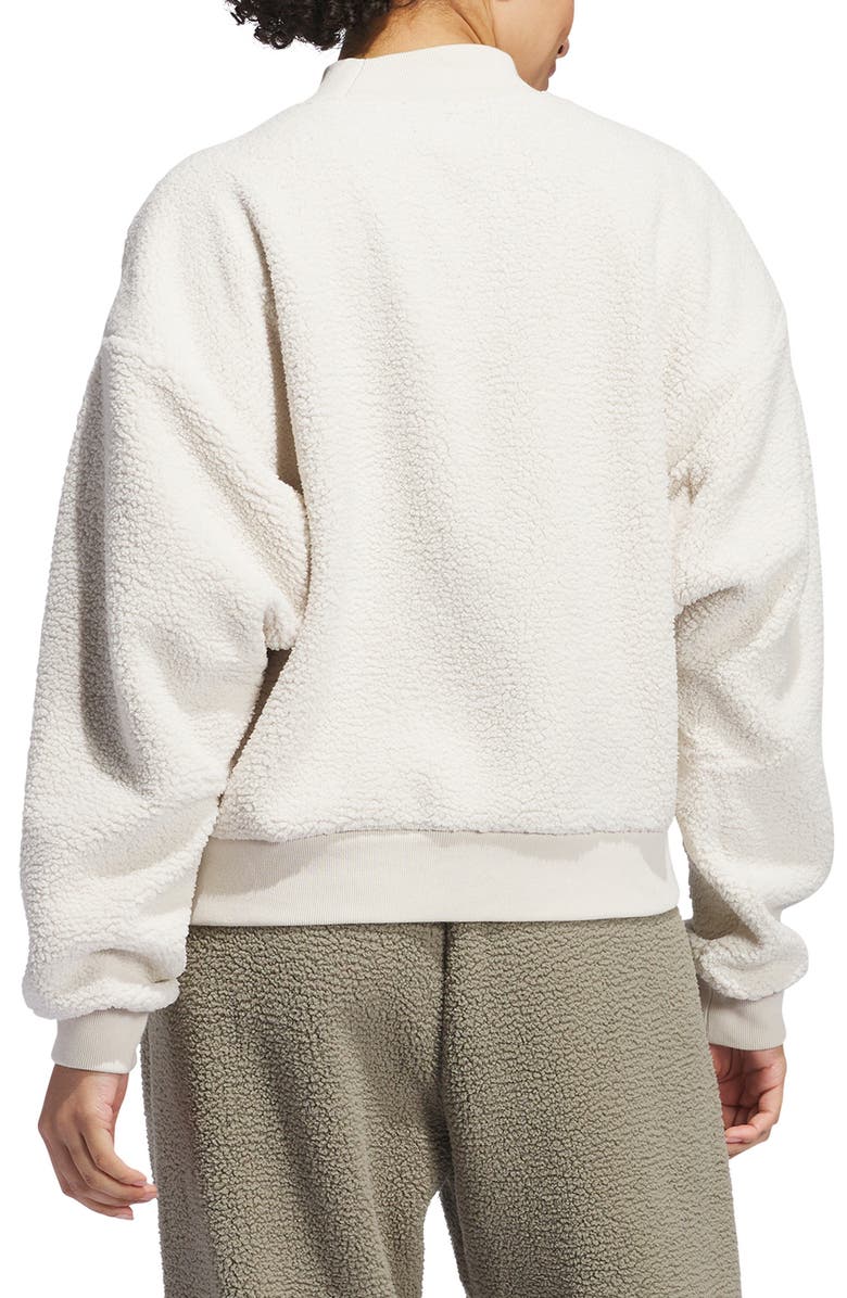 adidas Coze High Pile Fleece Sweatshirt, Alternate, color, 