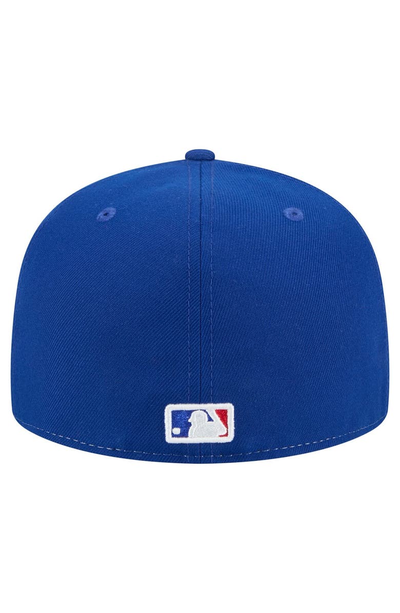 New Era Men's New Era White/Royal Chicago Cubs Repeat 59FIFTY Fitted Hat, Alternate, color, White