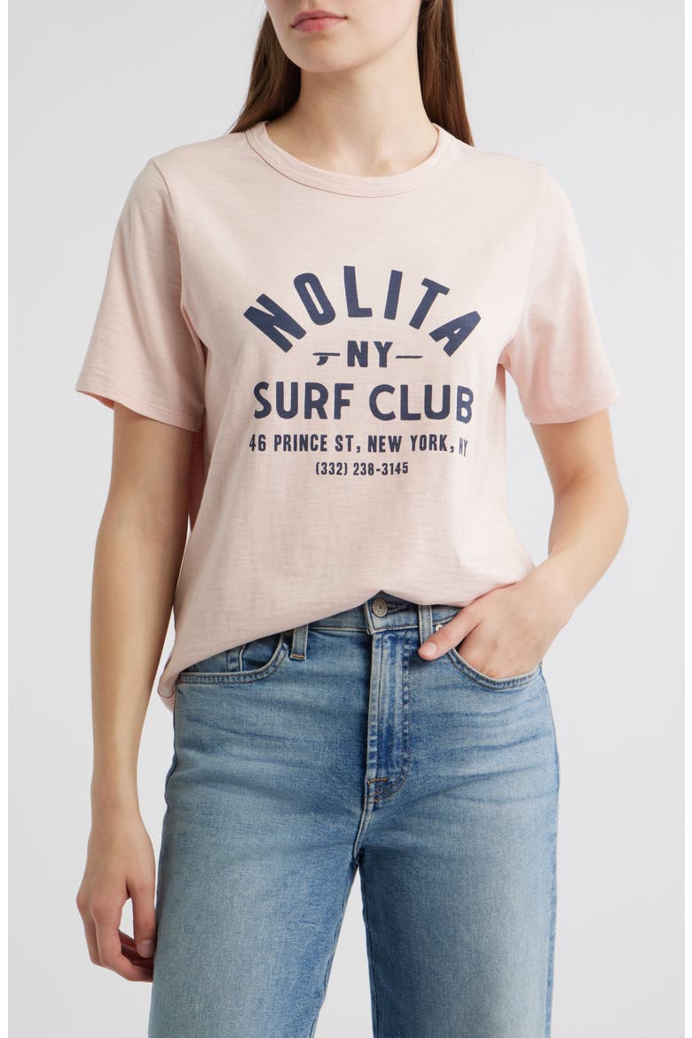 Nolita Sunwashed Cotton Graphic T-Shirt, Main, color, PEACH WHIP