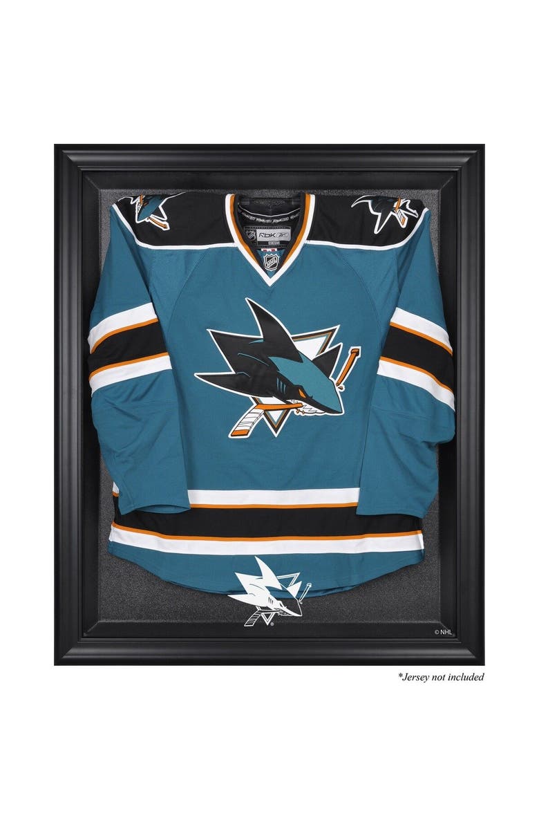 FANATICS AUTHENTIC San Jose Sharks Black Framed Jersey Display Case, Main, color,