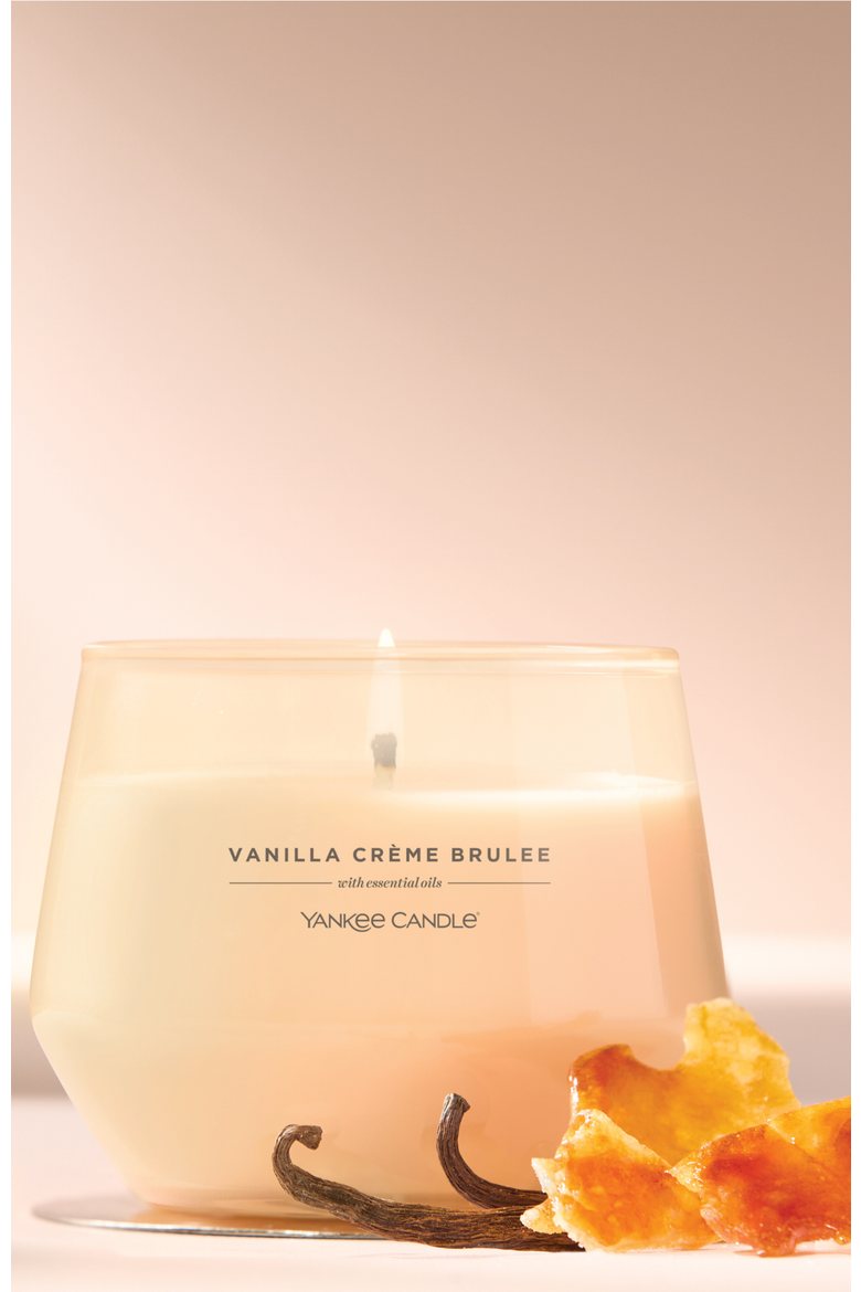 Vanilla Creme Brulee Studio Candle with Essential Oils, Set of 2, Alternate, color, Light Brown