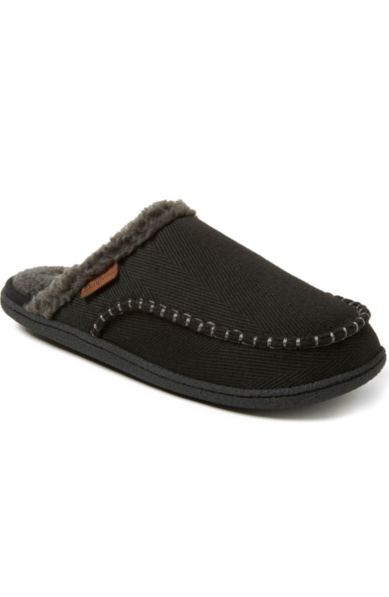DEARFOAMS Matthew Faux Shearling Scuff Slipper, Main, color,