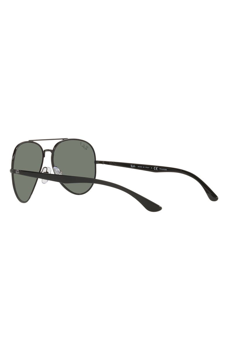 Ray-Ban 58mm Polarized Aviator Sunglasses, Alternate, color, 